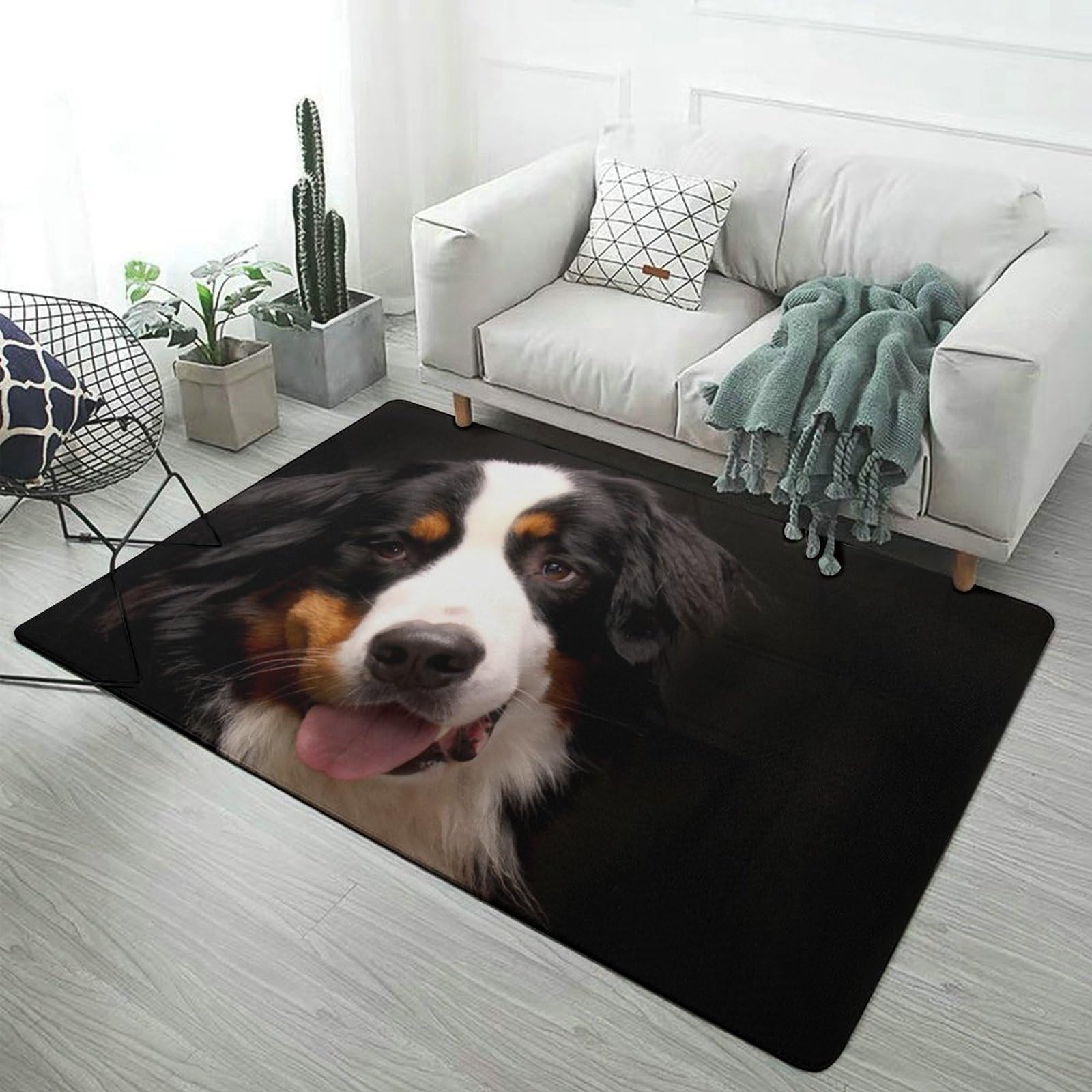 vintage ラグ カーペット 犬 ドッグ パグ エキゾチック virgil IKEA